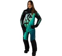 FXR CX F.A.S.T. Insulated 2023 Damas One Piece Traje de moto de nieve, verde, Talla 2
