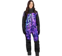 FXR CX Lite Galaxy Traje de moto de nieve de una pieza para mujer, negro-lila, tamaño 10