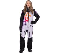 FXR CX Lite Supernova Traje de moto de nieve de una pieza para mujer, negro-blanco-rojo-lila, tamaño 14