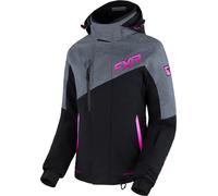FXR Edge 2-in-1 Chaqueta para motonieve para damas, negro-gris-rosa, tamaño M para Mujer