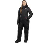FXR Excursion Traje de moto de nieve de una pieza para mujer, Negro/Blanco/Rojo, Talla 8