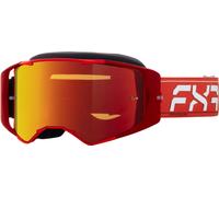 FXR Factory Ride Logo Gafas de motocross, blanco-rojo para Hombres