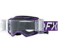FXR Factory Ride Roll-Off Gafas de motocross, blanco/morado