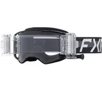FXR Factory Ride Roll-Off Gafas de motocross, Negro/Blanco