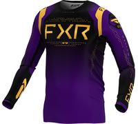 FXR Helium 2024 Maillot de motocross, negro-lila-oro, tamaño S para Hombres