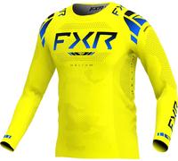 FXR Helium 2025 Maillot de motocross, amarillo/azul, Talla S
