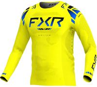 FXR Helium 2025 Maillot de motocross, azul-amarillo, tamaño M para Hombres