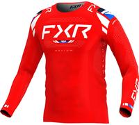 FXR Helium 2025 Maillot de motocross, blanco-rojo-azul, tamaño S para Hombres