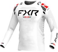 FXR Helium 2025 Maillot de motocross, negro-blanco-rojo, tamaño M para Hombres