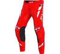 FXR Helium 2025 Pantalones de motocross, blanco-rojo-azul, tamaño 30 para Hombres