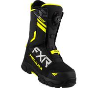 FXR Helium BOA Botas para motos de nieve, negro-amarillo, tamaño 42 para Hombres