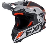 FXR Helium Carbon, casco de motocross L female Plata/Negro/Naranja