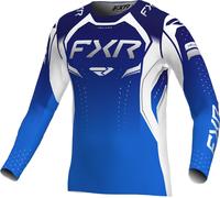FXR Helium Edge Maillot de motocross, blanco-azul, tamaño XL para Hombres