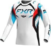 FXR Helium Edge Maillot de motocross, negro-blanco-rojo-azul, tamaño S para Hombres