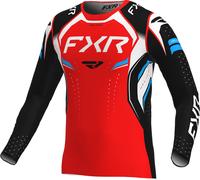 FXR Helium Edge Maillot de motocross, negro-blanco-rojo, tamaño XL para Hombres