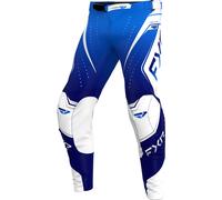 FXR Helium Edge Pantalones de motocross, azul/blanco, Talla 34