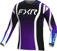 FXR Helium Infinity Maillot de motocross, negro-blanco-lila, tamaño S para Hombres