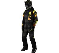 FXR Helium Insulated 2023 Traje de moto de nieve de una pieza, negro/amarillo, Talla S