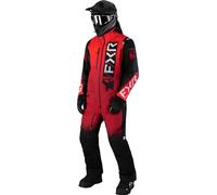 FXR Helium Insulated 2023 Traje de moto de nieve de una pieza, Rojo/negro/blanco, Talla L