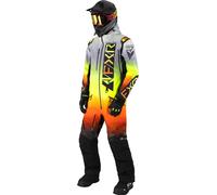 FXR Helium Lite 2023 Traje de moto de nieve de una pieza, gris-naranja, tamaño S para Hombres