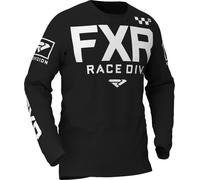 FXR Helium Motocross Jersey, negro-blanco, tamaño S para Hombres