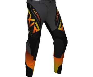FXR Helium MX Gear Pantalones de Motocross, negro-naranja, tamaño 30 para Hombres