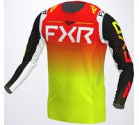FXR Helium RaceDiv Maillot de Motocross, rojo-amarillo, tamaño S para Hombres