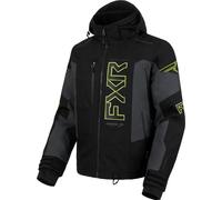 FXR Helium X 2-in-1 2025 Chaqueta para motos de nieve, negro/gris/amarillo, Talla S