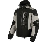 FXR Helium X 2-in-1 2025 Chaqueta para motos de nieve, negro-gris, tamaño L para Hombres