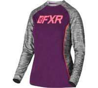 FXR Helium X Tech Camisa Funcional de Damas, gris-lila, tamaño L para Mujer