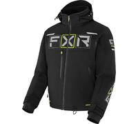 FXR Maverick 2-in-1 Chaqueta para moto de nieve, negro/gris/amarillo, Talla S