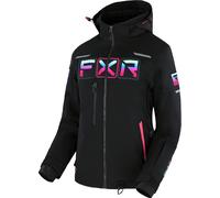 §Chaqueta de Nieve Mujer FXR Maverick Negro-Cielo-Rosa Eléctrico Descolorido§