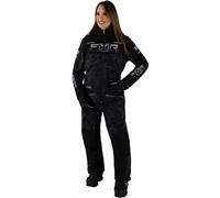 FXR Maverick Lite Damas One Piece Traje de moto de nieve, negro/gris, Talla 6