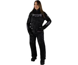 FXR Maverick Lite Damas One Piece Traje de moto de nieve, negro-gris, tamaño 6 para Mujer