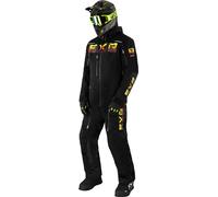FXR Maverick Lite SX-Pro Traje de moto de nieve de una pieza, negro-amarillo, tamaño XL