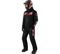 FXR Maverick Lite Traje de moto de nieve de una pieza, negro-rojo, tamaño XL para Hombres