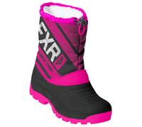 FXR Octane Botas de Invierno Juvenil, negro-rosa, tamaño 34