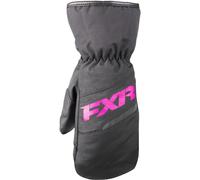 FXR Octane Mitt Guantes de invierno para jóvenes, negro-rosa, tamaño M