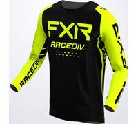 FXR Off-Road RaceDiv Maillot de Motocross, negro/amarillo, Talla S