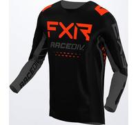 FXR Off-Road RaceDiv Maillot de Motocross, negro/gris/rojo, Talla S