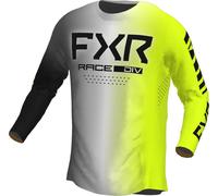 FXR Podium 2023 Maillot de Motocross, gris/amarillo, Talla XXL