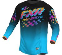 FXR Podium 2023 Maillot de Motocross, turquesa, tamaño 2XL para Hombres