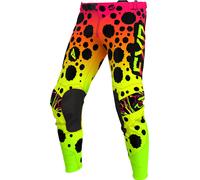 FXR Podium 2024 Youth Pantalones de motocross, negro-rosa, tamaño 28