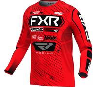 FXR Podium 2025 Maillot de motocross, Rojo/negro/blanco, Talla XL