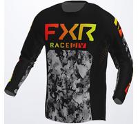 FXR Podium Colored Maillot de Motocross, negro/gris, Talla M