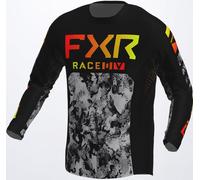 FXR Podium Colored Maillot de Motocross, negro-gris, tamaño XS para Hombres