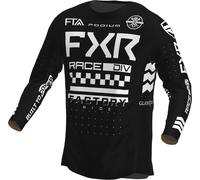 FXR Podium Gladiator 2023 Maillot Juvenil de Motocross, Negro/Blanco, Talla M