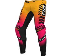 FXR Podium Gladiator 2023 Pantalones de motocross, rosa-amarillo, tamaño 36 para Hombres