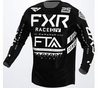 FXR Podium Gladiator Maillot de Motocross, negro-blanco, tamaño XS para Hombres
