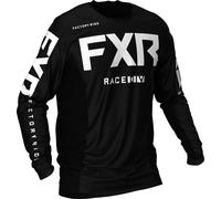 FXR Podium MX Gear Motocross Jersey, negro-blanco, tamaño XS para Hombres